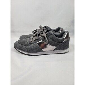 Everlast Renay Athletic Shoes Womens 10 M Felt Bottom Trainers Gray Silver EUC